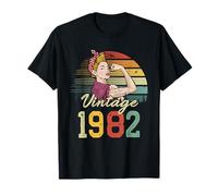 Unstoppable Strong Beautiful Vintage 43 Cumpleaños Mujeres Camiseta