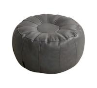 Unstuffed Pouf Cover Pumpkin Shape Foot No Filler Pu Cushion Footstool