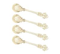 UNTERING 4 cucharas de café de aleación de diseño antiguo con agarre ergonómico Royal