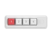 UNTERING 4 teclados pequeños para juegos con 4 efectos LED de color programables y vibrantes, doble puerto USB C, teclado para juegos