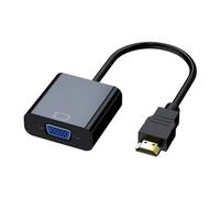 UNTERING Adaptador convertidor VGA macho a hembra, para PC, portátil, proyector, soporta 1920 x 1080P