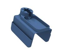 UNTERING Bandeja ancha para brazo de sofá con 2 aberturas profundas para bebidas y bolsillo adicional, elastómero permanente de cortesía para sala de medios, uso en coche, planificador de brazos