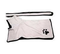 UNTERING Bata de baño de microfibra para mascotas, mantiene a la mascota caliente y de secado rápido, toalla de alta absorción para perros, albornoz de aseo para perros