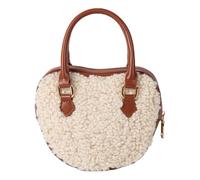 UNTERING Bolso de hombro con forma de corazón para mujer, estilo coreano, bolso de mano retro, bolso cruzado con asa superior, Brown, about 14x6.5x12cm/5.51x2.56x4.72"
