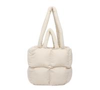 UNTERING Bolso de hombro de nailon espacioso para mujer, ligero y cómodo, con asa superior, para estudiantes, crudo, 25x13x25cm /9.84x5.11x9.84in