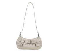 UNTERING Bolso de hombro de piel sintética para mujer, estilo coreano, bolso cruzado para las axilas, bolso cruzado de moda para las axilas, White, about 28.5x14x8cm/11.22x5.51x3.15"