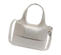 UNTERING Bolso de hombro estilo coreano de moda para mujer con gran capacidad y piel sintética, bolso cruzado de viaje, crudo, 19x7x14cm /7.48x2.75x5.51in