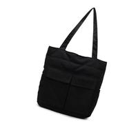 UNTERING Bolso de hombro para mujer, estilo coreano, bolsa de axila, multibolsillo, bolso de mano a juego para las axilas, Black, about 39x40x14cm/15.35x15.75x5.51"