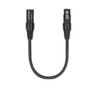 UNTERING Cables de interconexión de 3 pines a 5 pines macho a hembra, adaptadores para micrófonos y luces de escenario macho a hembra