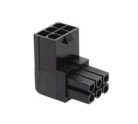 UNTERING Codo de tarjeta gráfica de 90°, codo de 90 grados, moldeado por inyecciones integradas, conectores sólidos de tarjeta gráfica, reemplazo de disipación de calor mejorada