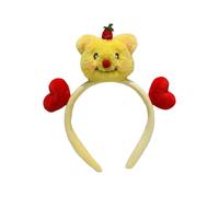UNTERING Diadema de oso de cosplay para niños, para carnaval, fiesta, hecha a mano, peluda, oscura, fiesta, disfraz de diablo, divertido, para mujer, Halloween