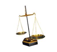 UNTERING Escultura única de metal para la justicia, escultura antigua para mejorar la sala de estar y espacios de trabajo, ambientes, decoración de justicia
