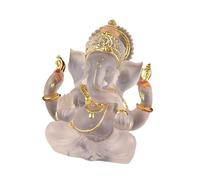 UNTERING Estatua artística de resina de ídolo de elefante, ligera, espiritual, decoración tradicional, modelo de elefante en miniatura