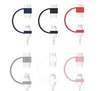 UNTERING Funda de agarre de silicona, adaptador de cable de carga antipérdida, fundas de sujeción para lápiz USB, accesorios, adaptador, organizador de cables, conector, prevención de pérdidas, funda