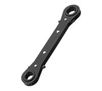 UNTERING Juego de llaves de trinquete de doble cabeza en dos direcciones de 6 a 21 mm, herramienta galvanizada resistente a la corrosión, adecuada para reparación de automóviles
