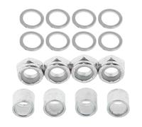 UNTERING Juego de tuercas de reparación, arandelas espaciadoras de tuercas para monopatín, camiones, monopatín, camión, arandela de velocidad, espaciadores redondos de metal, arandelas estándar para