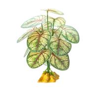 UNTERING Reptiles Planta Ocultar Hierba Hojas Flexibles Terrario Jungla Hábito Para Lagartijas Serpientes Decoración Artificial Falsa Decorativa