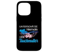 Unterschätze Niemals Eine Tauchermutter Tauchen Mama Carcasa para iPhone 14 Pro Max