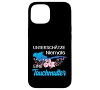 Unterschätze Niemals Eine Tauchermutter Tauchen Mama Carcasa para iPhone 15
