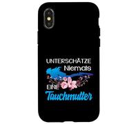 Unterschätze Niemals Eine Tauchermutter Tauchen Mama Carcasa para iPhone X/XS