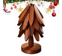 Untersetzer - Hölzerne Isolierunterlage | Hitzebeständiger Topfuntersetzer für Küche Esstisch | Für Pfanne Tasse Heiße Gerichte Wohnung Weihnachten Kochgeschirr