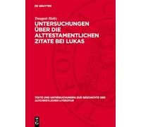 Untersuchungen über die alttestamentlichen Zitate bei Lukas (Issn, 104)