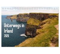 Unterwegs in Irland (Tischkalender 2026 DIN A5 quer), CALVENDO Monatskalender: Dieser Kalender zeigt die Schönheit und Einzigartigkeit von Irland