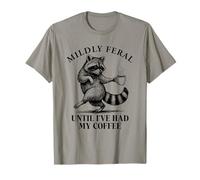 Until I've Have My Coffee Vintage Funny Raccoon Retro 90s Gag Camiseta
