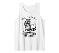 Until I've Have My Coffee Vintage Funny Raccoon Retro 90s Gag Camiseta sin Mangas