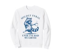 Until I've Have My Coffee Vintage Funny Raccoon Retro 90s Sudadera