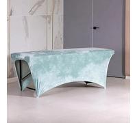 Untitled Funda Elástica para Camilla de Masaje y Estética | Velours | con Abertura para los Pies y Elástico Ajustable | para Extensión de Pestañas, Salones de Belleza (Menta, 70 x 190 cm)