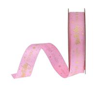 UnTreeTime Cintas de cumpleaños 9/11 rollos Rojo/Plata/Rosa/Negro Cintas de regalo Cinta de grosgrain Banda Raya Brillante Envoltura de pastel de regalo Decoración de cumpleaños Cinta Correa Adorno Ba