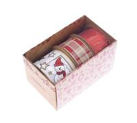 UnTreeTime Cintas navideñas Cintas de regalo Cinta de grosgrain Banda Raya Regalo brillante Envoltura de pastel Decoración navideña Cinta Correa Adorno Banda for el cabello Costura(BX-4)