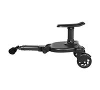 UnUniversal Buggy Board Kiddyboard con asiento, tabla de ruedas, para cochecito, pedal, cochecito, kiddyboard con debajo ligero cochecito de tres ruedas, negro, hasta 25 kg