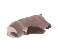 UNUS Cojín de peluche de perezoso, 75 cm, gris, cojín para dormir de lado suave y esponjoso, cojín de lactancia, cojín de embarazo