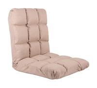 UNUS Cojín para Suelo con Respaldo Ajustable Color Beige | Ideal para Meditación, Lectura o Estadio