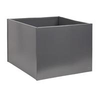 UNUS Macetero cuadrado, 80 x 80 x 80 cm, antracita, resistente a la intemperie, moderno, rectangular, rectangular, para jardín, terraza, balcón, 80 x 80 x 80 cm