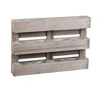 UNUS - Macetero decorativo en forma de paleta, de madera, 60 x 41 x 8,5 cm