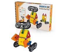UNVI- Magnetic Kit Obra Robots 51 Piezas TACHAN, Multicolor (709T00634)