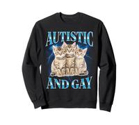 Unwearable Cringe Autistic and Gay Funny Sudadera