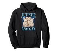 Unwearable Cringe Autistic and Gay Funny Sudadera con Capucha