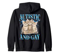 Unwearable Cringe Autistic and Gay Funny Sudadera con Capucha