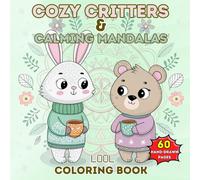 Unwind with Cozy Critters & Calming Mandalas: 60 Hand-Drawn Pages to Melt Away Stress-Adorable Animals, Intricate Mandalas & Hygge Vibes Await!