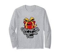 Unwrap Me Under The Christmas Tree Box Ideas de Vacaciones Mujeres Manga Larga