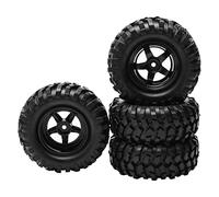 Unxuey RC 1:10 Buggy neumáticos de goma 5 radios llanta de 12 mm Hex RC piezas para RC HSP 1/10 Off-Road paquete de 4
