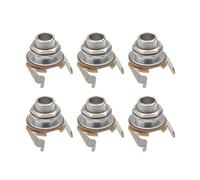 Unxuey - Set de 6 terminales para guitarra eléctrica (6,35 mm, 3 pines)