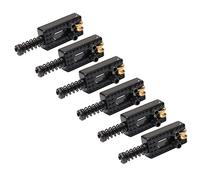 Unxuey Sillines de trémolo para guitarra, 6 piezas de sillines de puente de rodillo para guitarra eléctrica de repuesto con llave