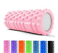 unycos - Rodillo para Masajes Musculares【33x14 cm】Resiste 130 kg | Cilindro de Espuma Dura para Fitness, Terapia con Foam Roller | Automasaje para Recuperación y Flexibilidad (Rosa Claro)
