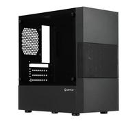 Unykach Aero C25 Caja Micro-ATX Negra con Fuente ATX 500W y Panel Lateral Cristal Templado