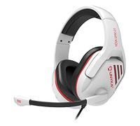 Unykach Auriculares Ergonómicos Nova GPRO White Sound System 2.1, Cascos con Micrófono Ajustable Integrado y Silenciador, Controlador de Volumen, Ideal para Videoconsolas, Laptops, Pc y Smartphones